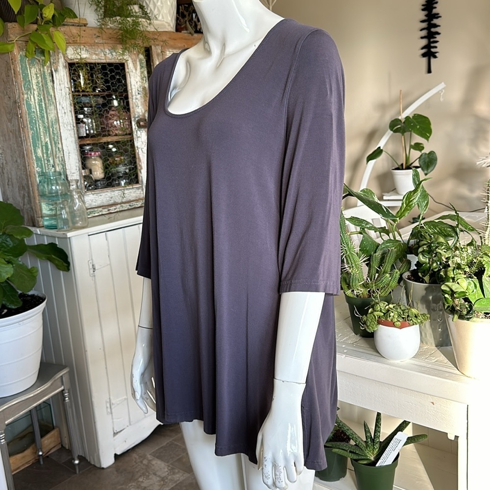 Body peace Byron Bay Australia 92% bamboo 6%elastane XXL tunic top - Picture 2 of 10